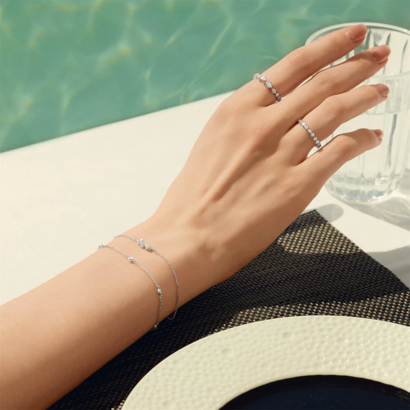 ANIA HAIE Sterling Silver Cubic Zirconia Classic Bezel-Set Bracelet