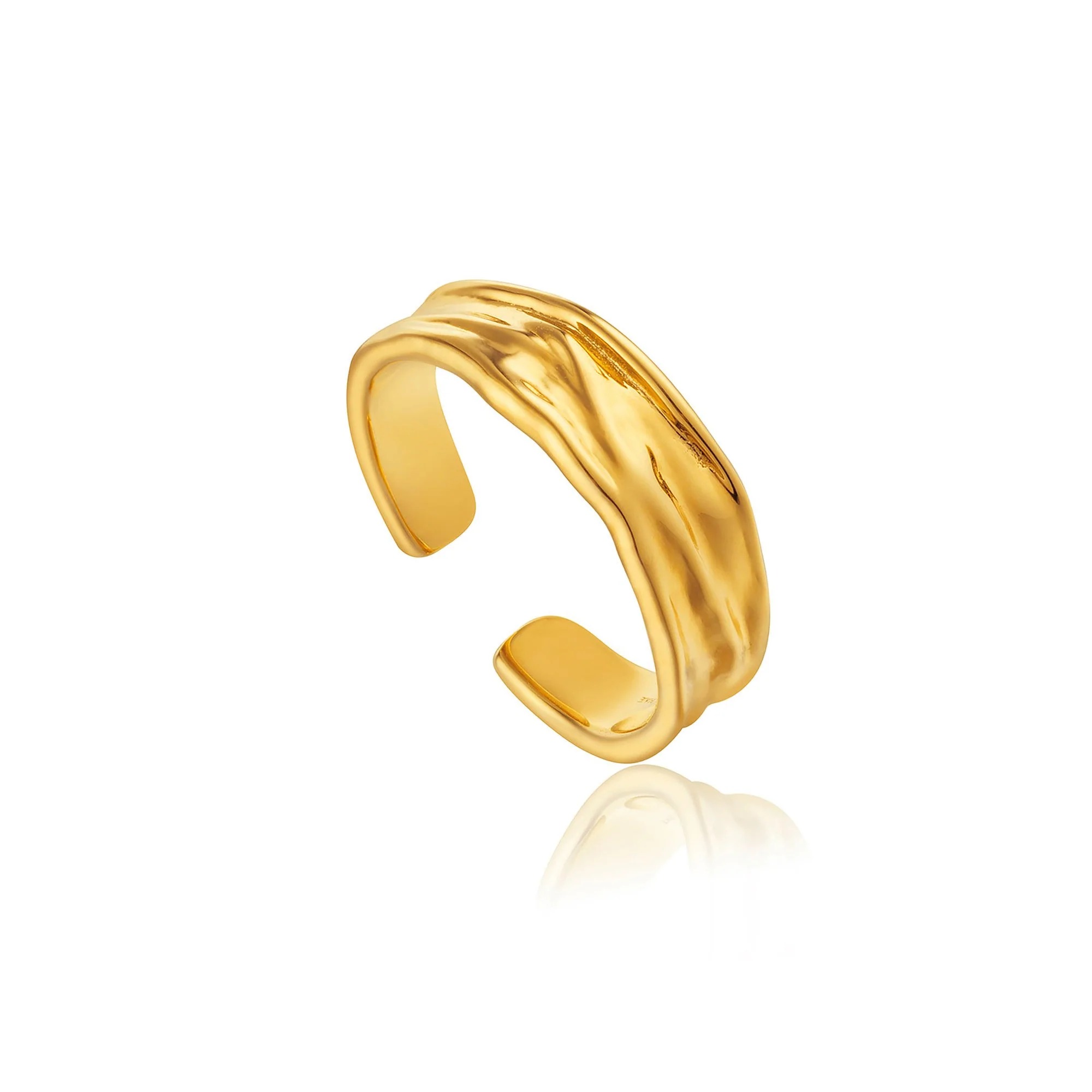 ANIA HAIE Gold Crush Adjustable Ring
