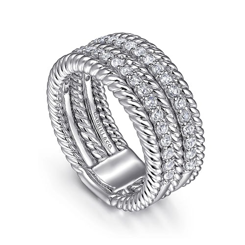 Sterling Silver White Sapphire Easy Stacklable Band Ladies Ring l Size 6 1/2