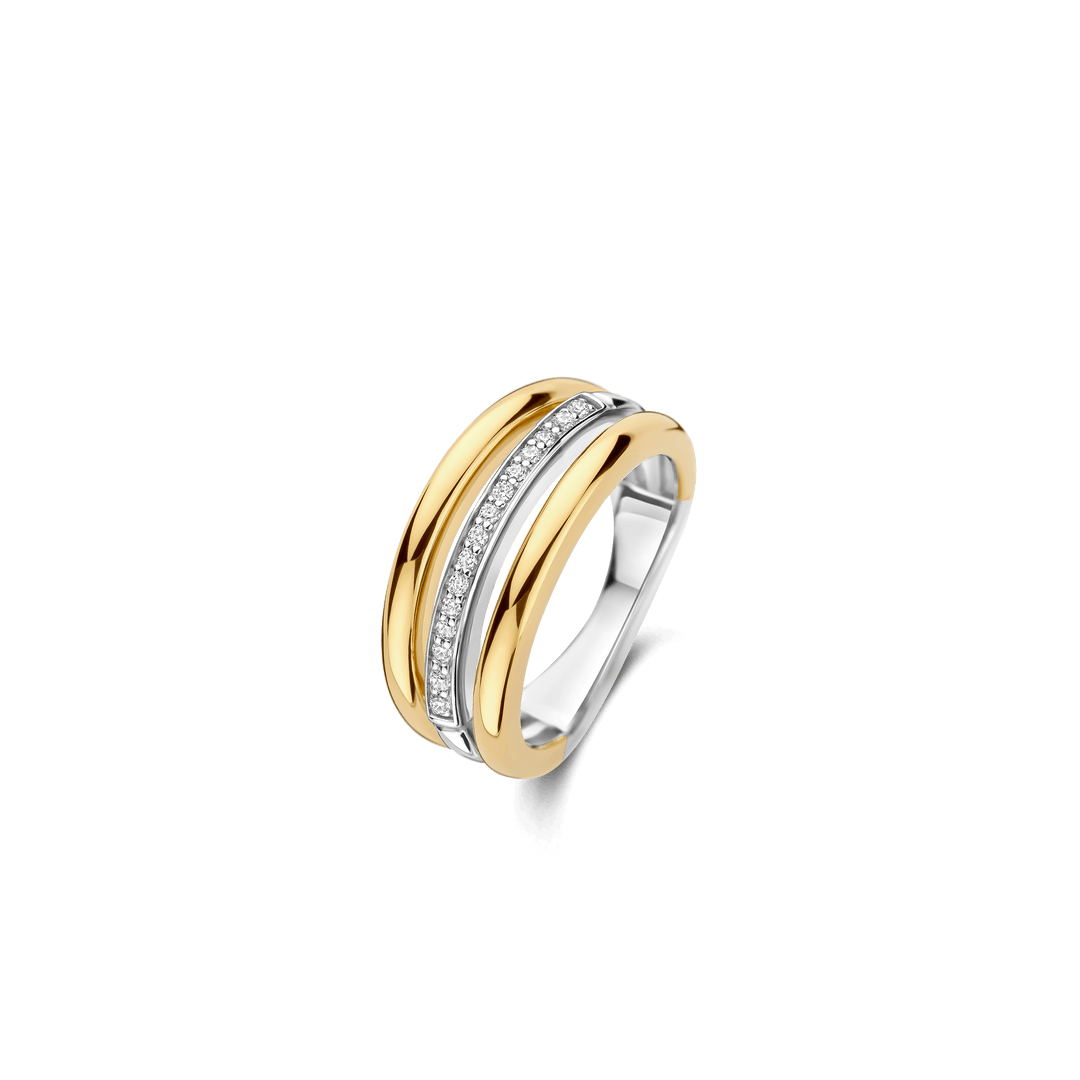 TI SENTO 12369ZY Sterling and Gold-plated Ring