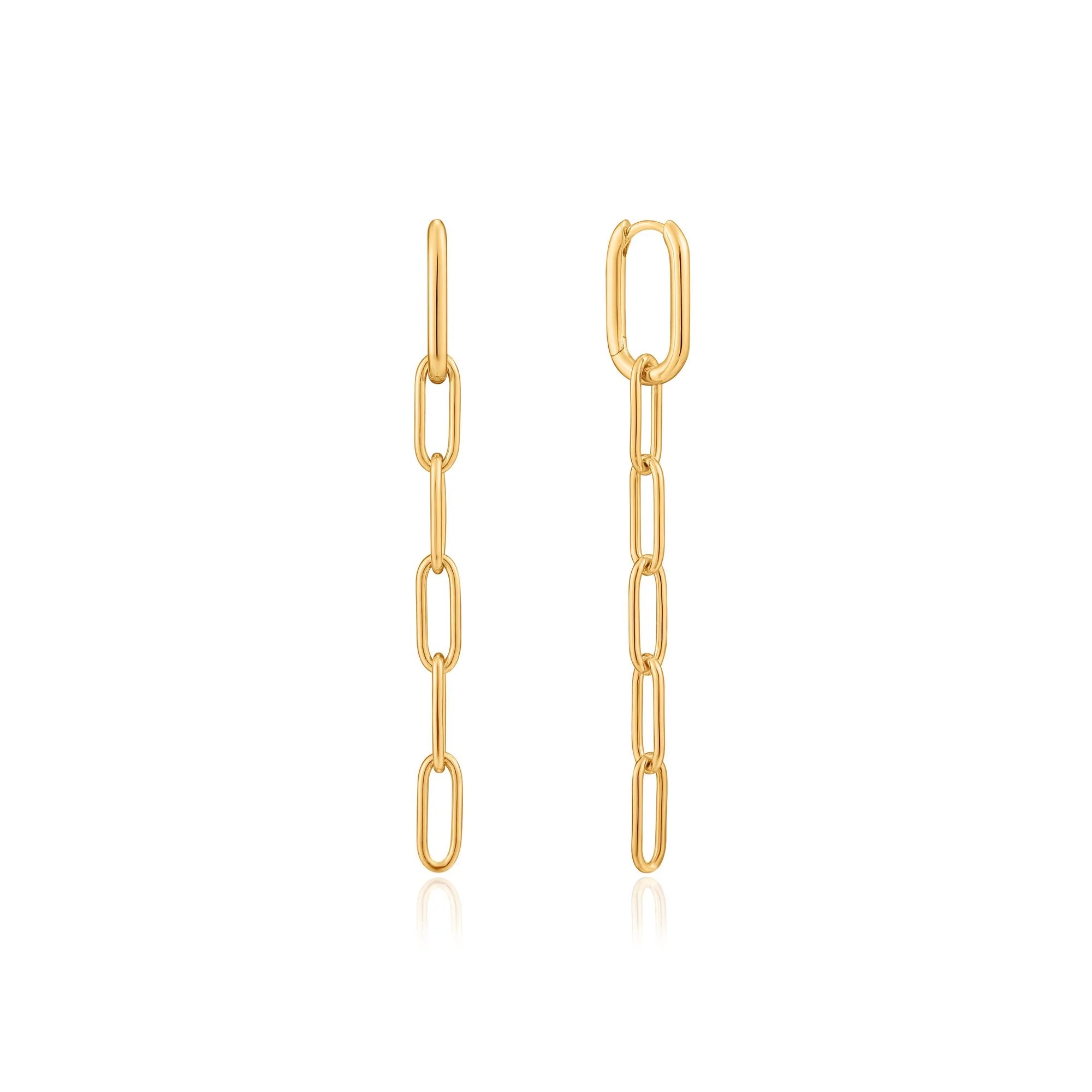 ANIA HAIE Gold Cable Link Drop Earrings