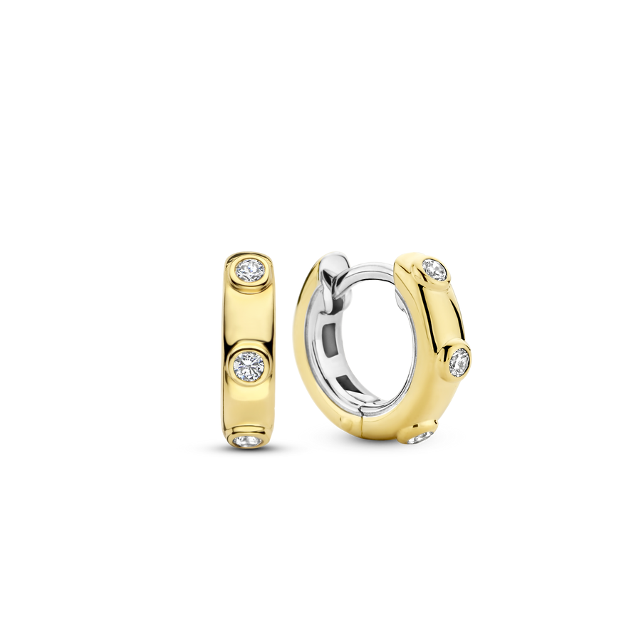TI SENTO Gold-plate Hoop Earrings 7953ZY