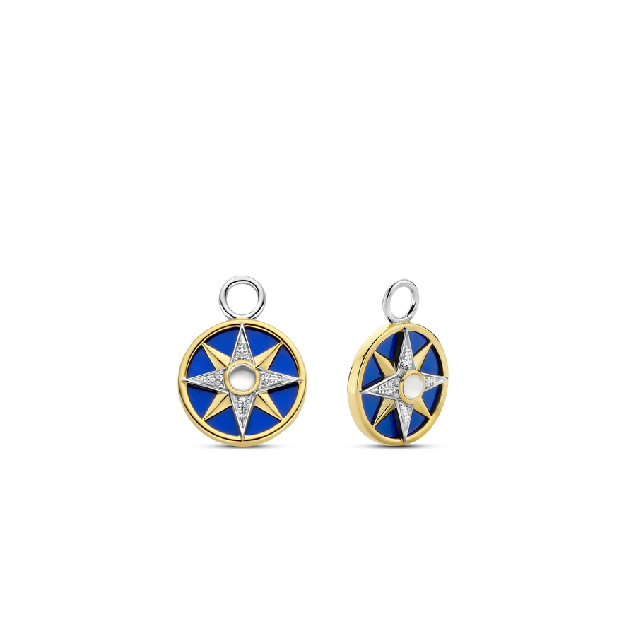 Silver Gold-plate Lapis Ear Charms l TI SENTO Ear Charms 9267BL