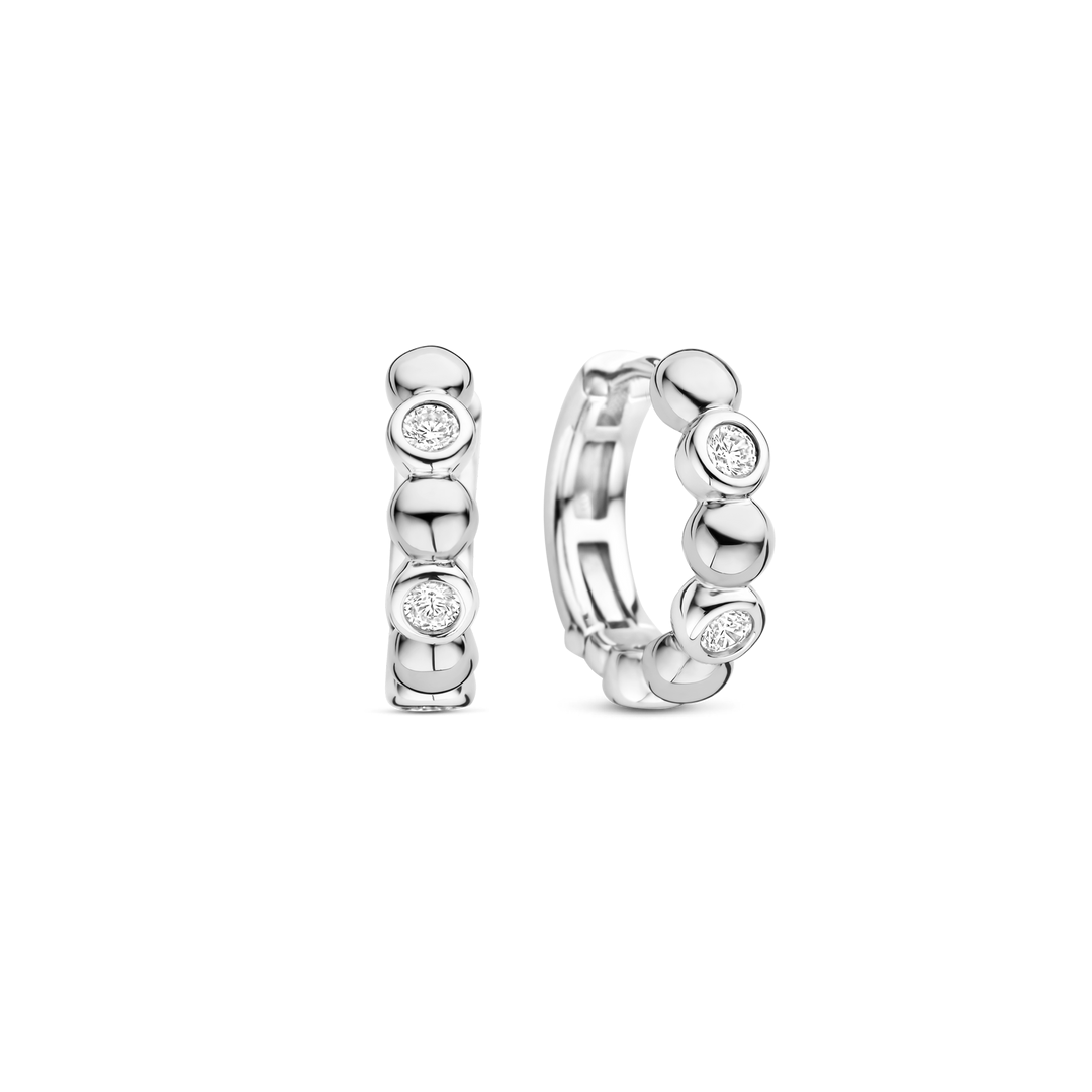 Tuscany Silver Orecchini A Perno Argento 925 – Stella Lucida 5mm – Ipoallergenici, In Confezione Regalo