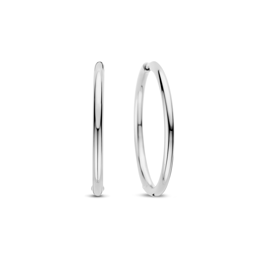 TI SENTO Sterling Silver Hoop Earrings l 35mm