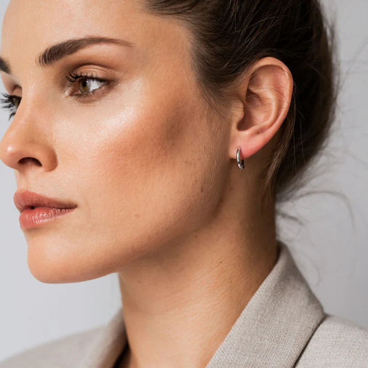TI SENTO Sterling Silver 14mm Hoop Earrings