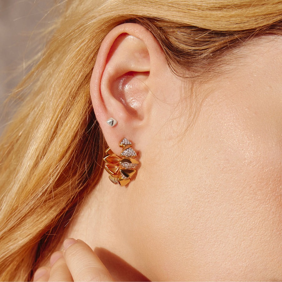ANIA HAIE Sterling Silver Pyramid Glam Stud Earrings