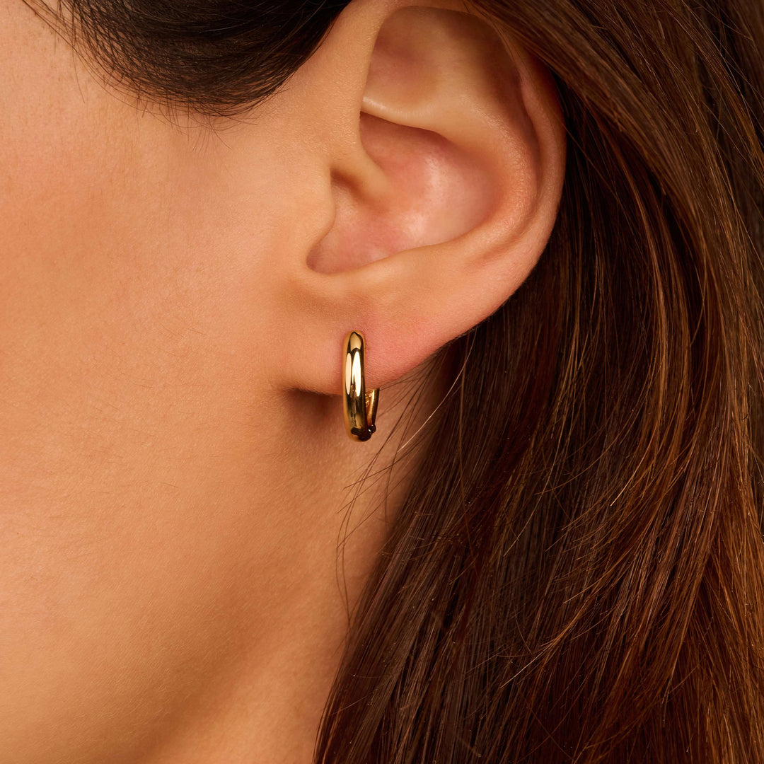 TI SENTO Sterling Silver Small Oval Hoops 11mm