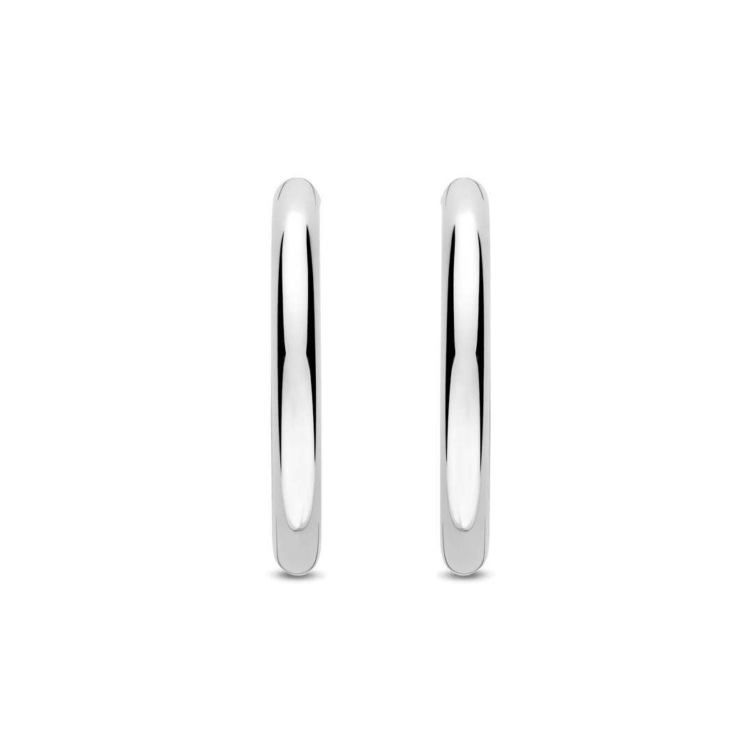 Classic Sterling Silver Oversized 25mm Hoop Earrings l TI SENTO