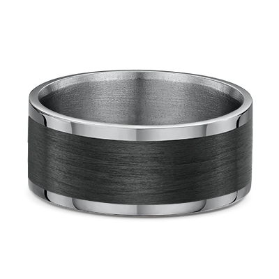 Men's Wedding Band Titanium/ Carbon Fiber