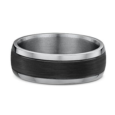 Men's Wedding Band Titanium/ Carbon Fiber