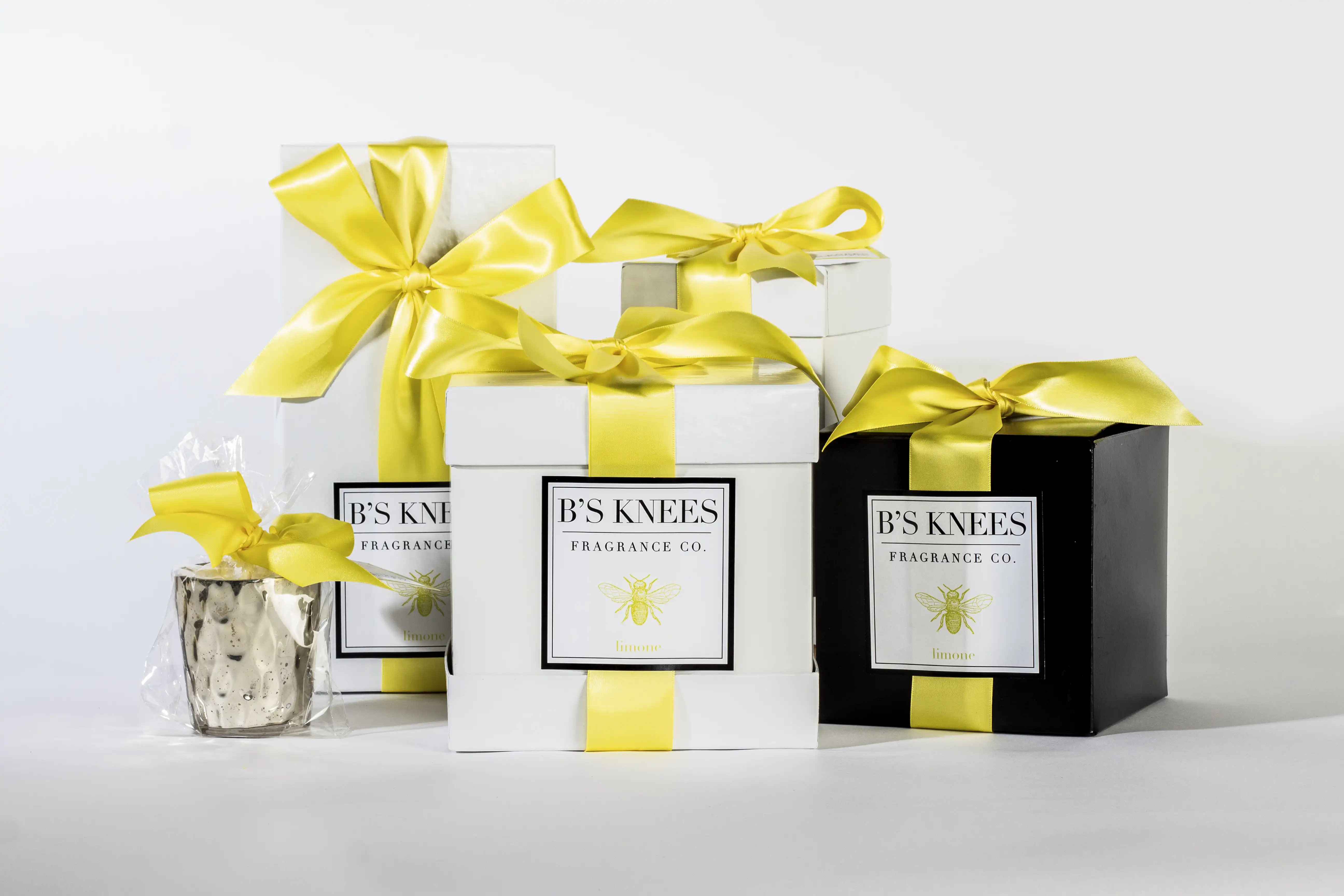 Limone 1-Wick White Glass Fragrance Candle by B's Knees