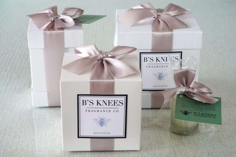 Ascension 1-Wick White Glass Fragrance Candle by B's Knees