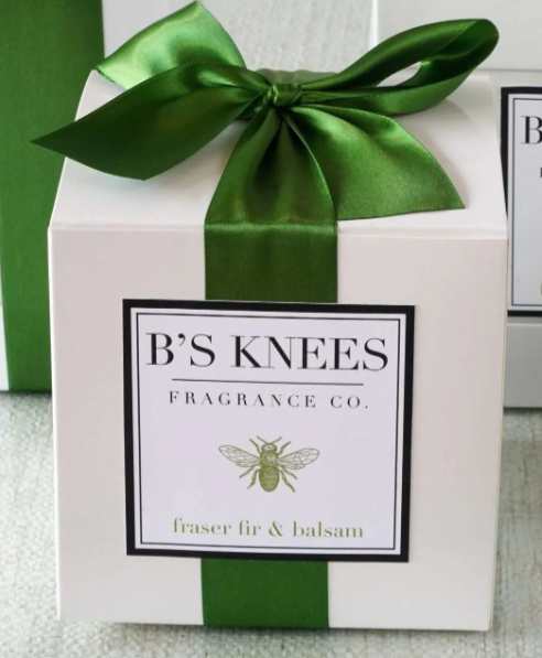Fraser Fir and Balsam 1-Wick White Glass B