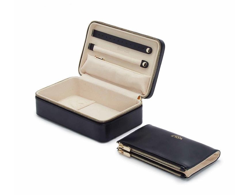 Maria Medium Zip Case Navy l WOLF