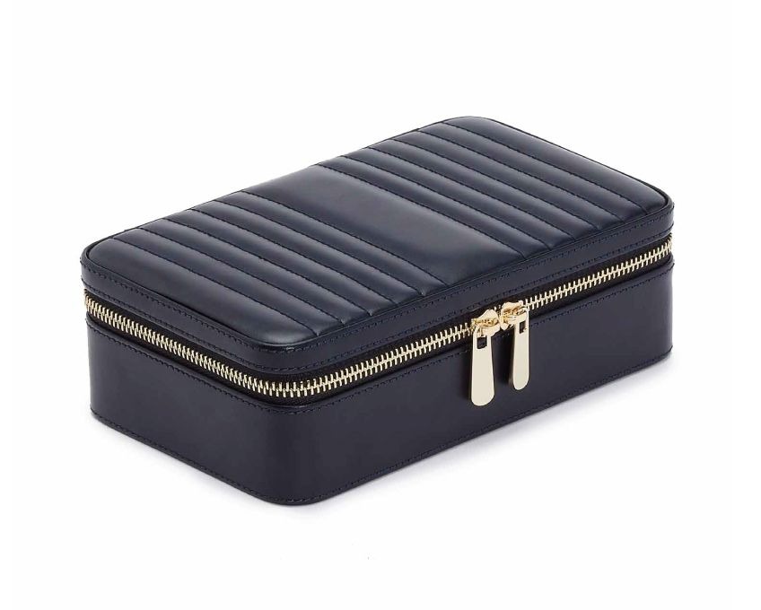 Maria Medium Zip Case Navy l WOLF