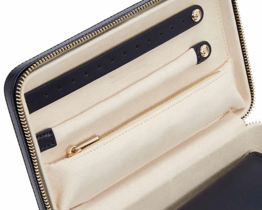 Maria Medium Zip Case Navy l WOLF