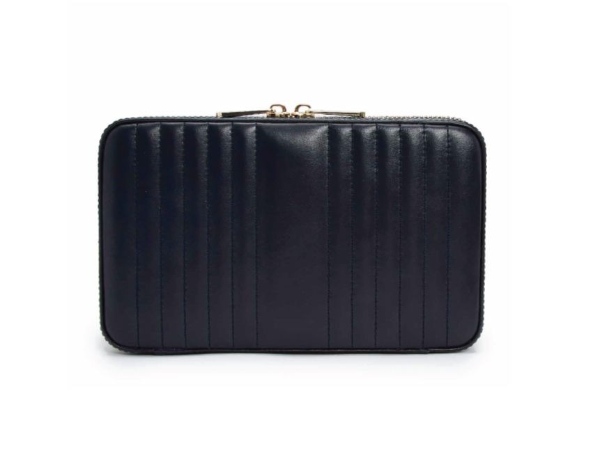 Maria Medium Zip Case Navy l WOLF