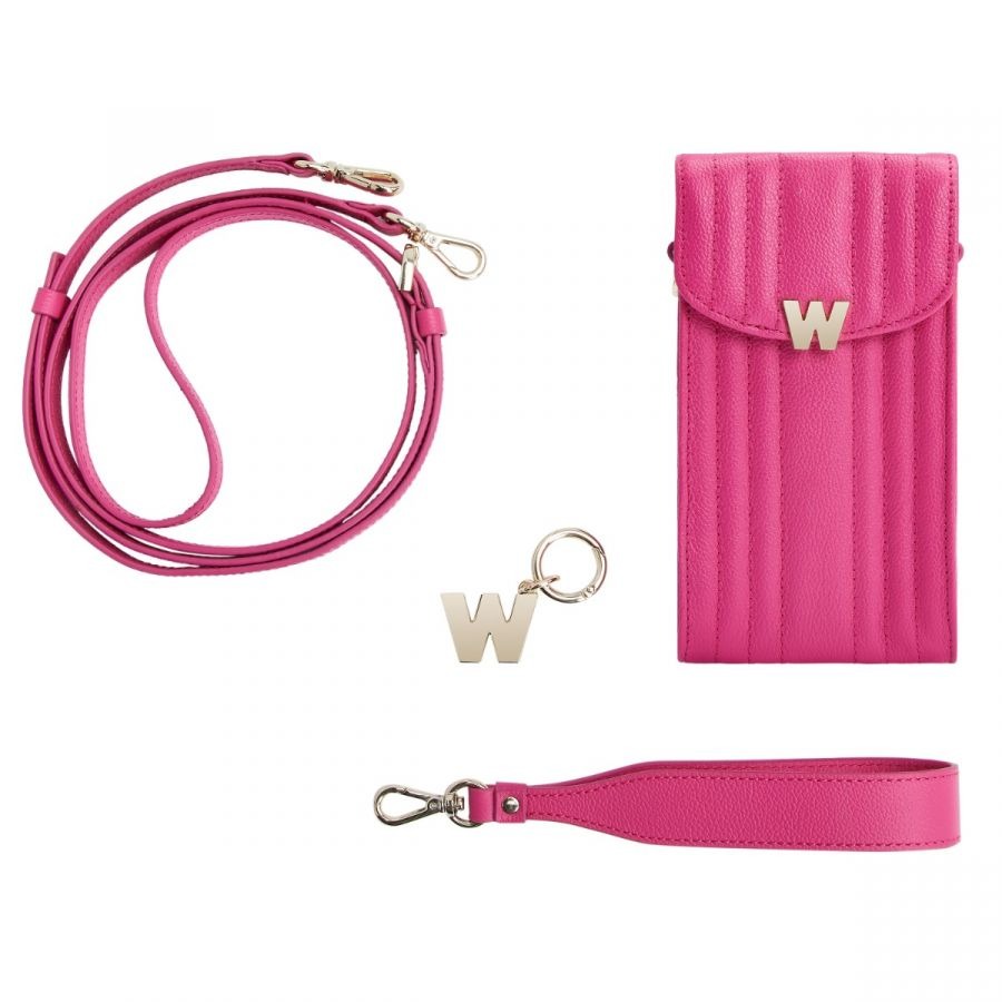 Mimi Phone case in Pink with Wristlet and Lanyard by WOLF