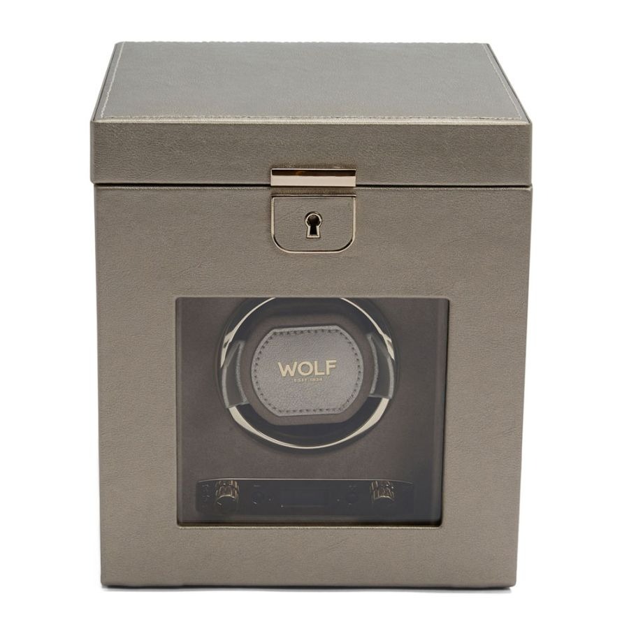 Palermo Single Watch Winder With Jewelry Storage l WOLF