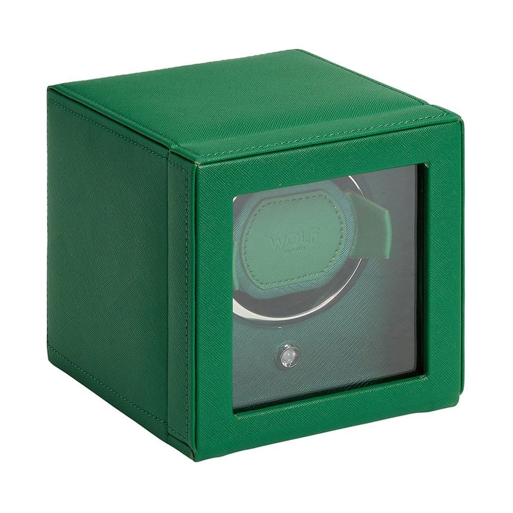 WOLF Tutti Frutti Green Cub Single Watch Winder with Cover