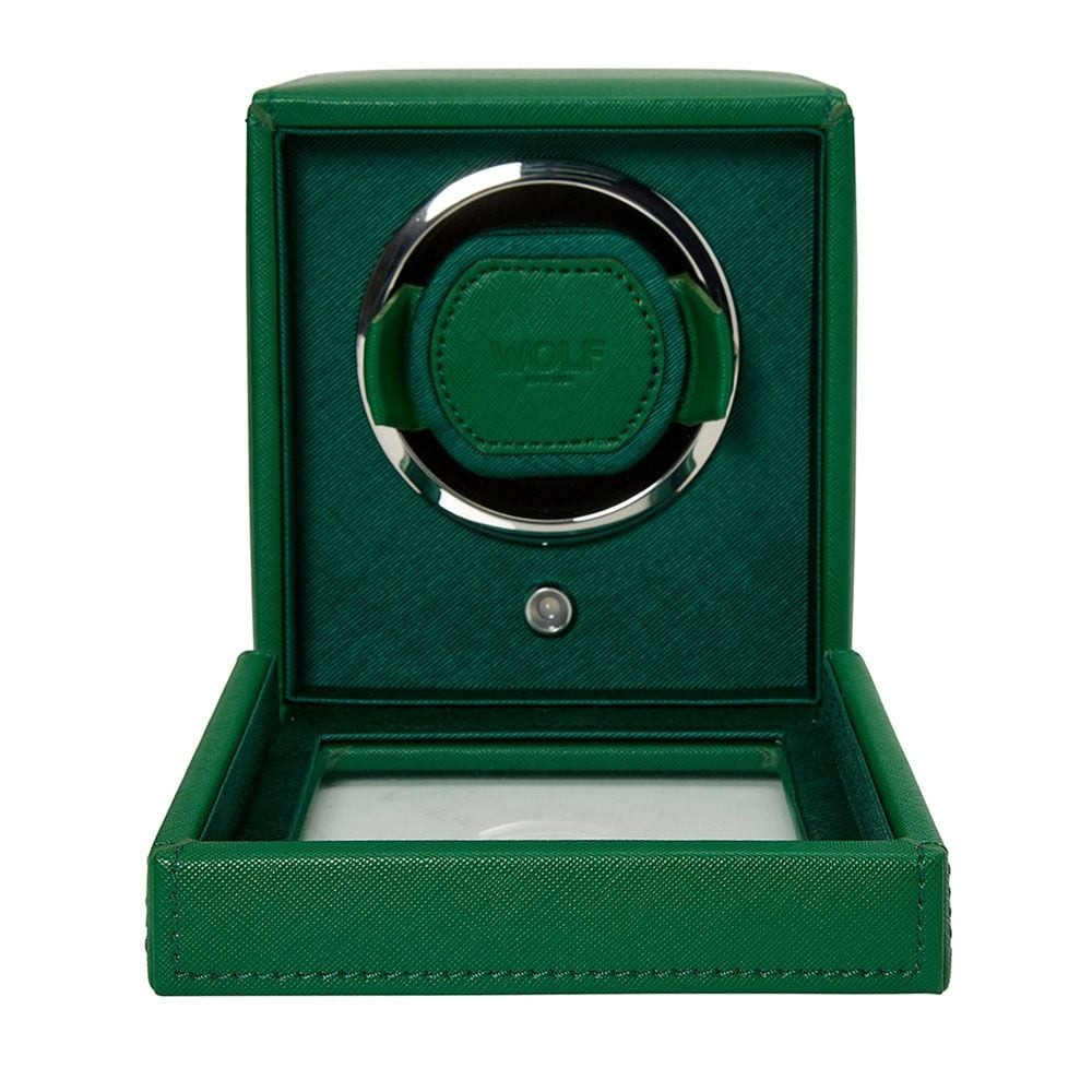 WOLF Tutti Frutti Green Cub Single Watch Winder with Cover
