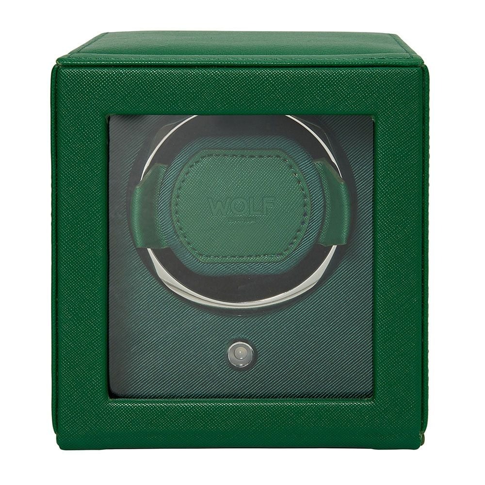 WOLF Tutti Frutti Green Cub Single Watch Winder with Cover