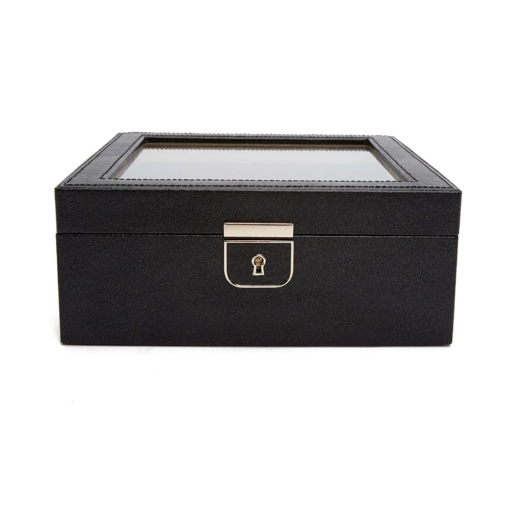WOLF Black Anthracite Palermo 6 Piece Watch Box