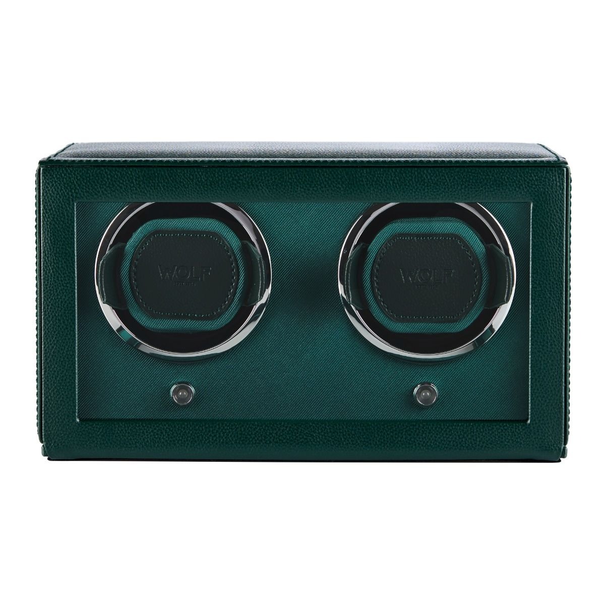 WOLF Green Cub Double Watch Winder with Cover