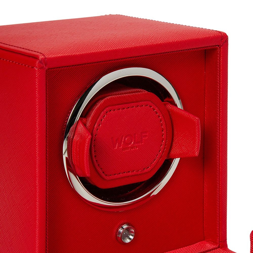 WOLF Tutti Frutti Red Cub Single Watch Winder with Cover