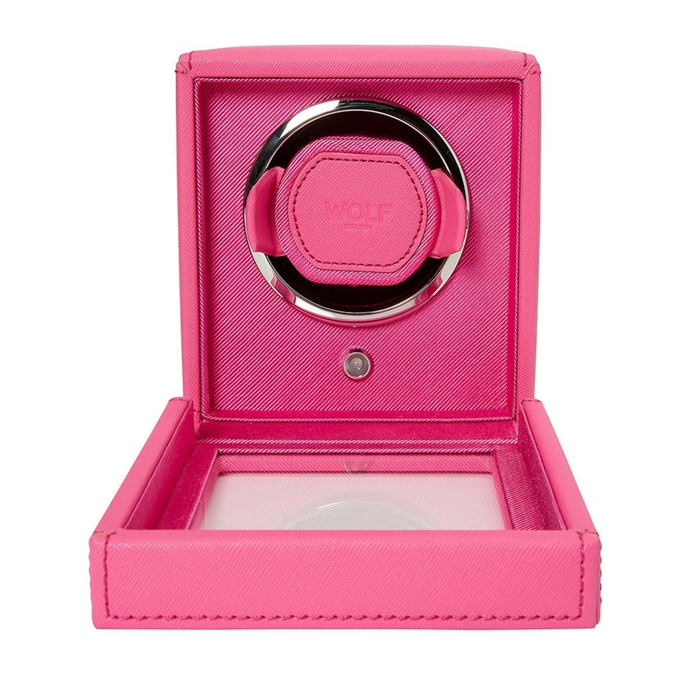 WOLF Tutti Frutti Pink  Cub Single Watch Winder with Cover
