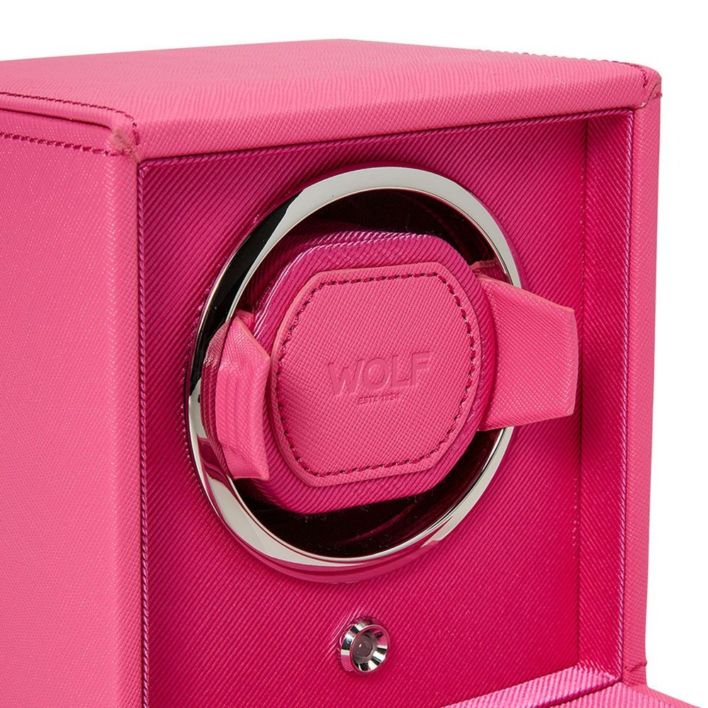WOLF Tutti Frutti Pink  Cub Single Watch Winder with Cover