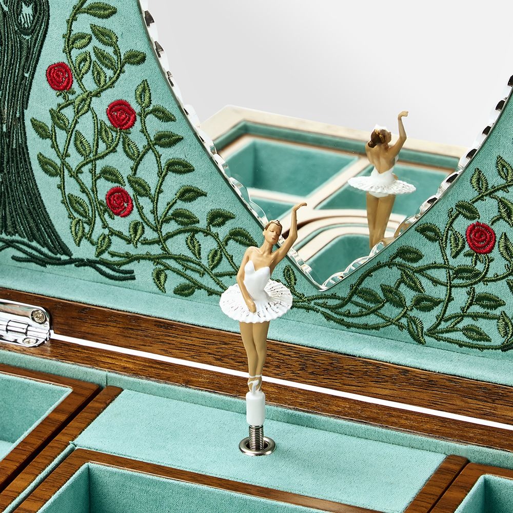 WOLF Swan Lake Ballet Musical Jewelry Box
