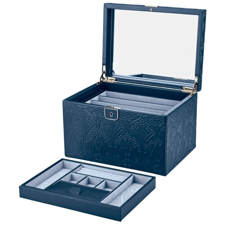 WOLF X LIBERTY All Over Ianthe Large Jewelry Box - Navy