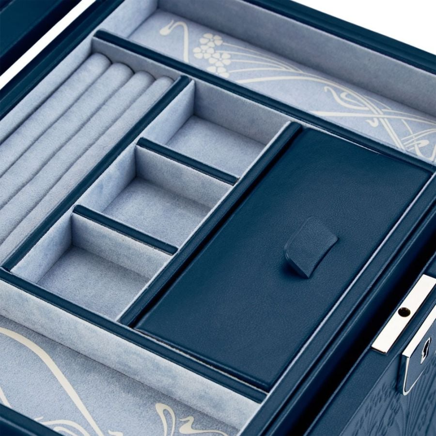 WOLF X LIBERTY All Over Ianthe Large Jewelry Box - Navy