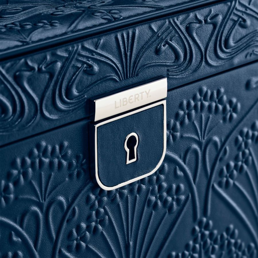 WOLF X LIBERTY All Over Ianthe Large Jewelry Box - Navy