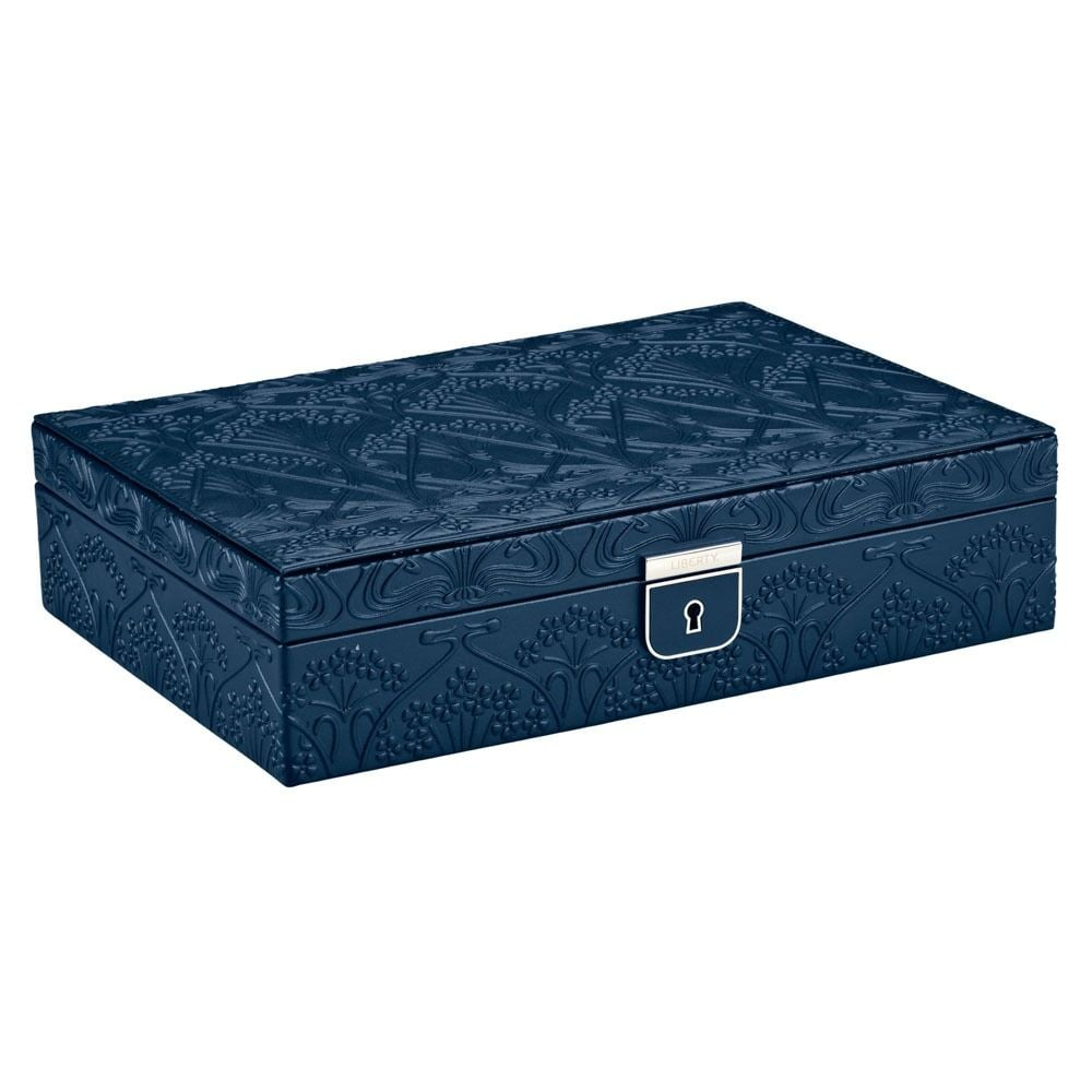 WOLF X LIBERTY All Over Ianthe Medium Jewelry Box - Navy