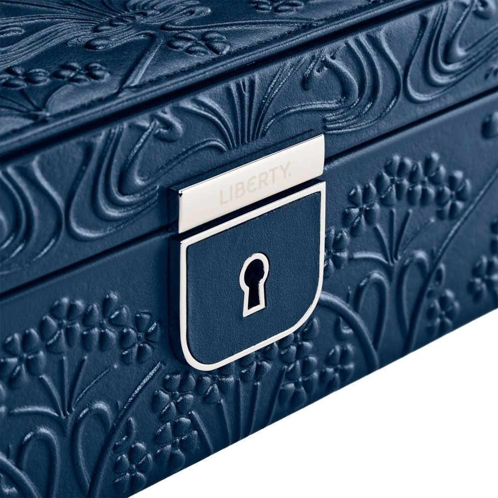 WOLF X LIBERTY All Over Ianthe Medium Jewelry Box - Navy