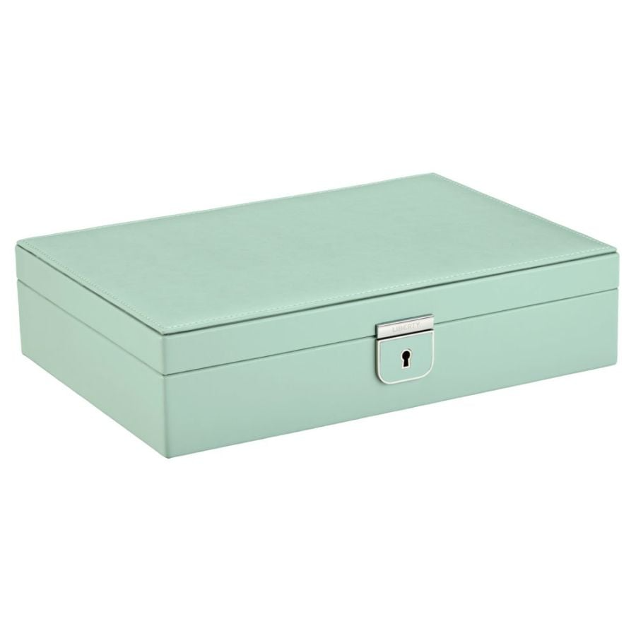 WOLF X LIBERTY Julia Interior Print Medium Jewelry Box - Sage Green