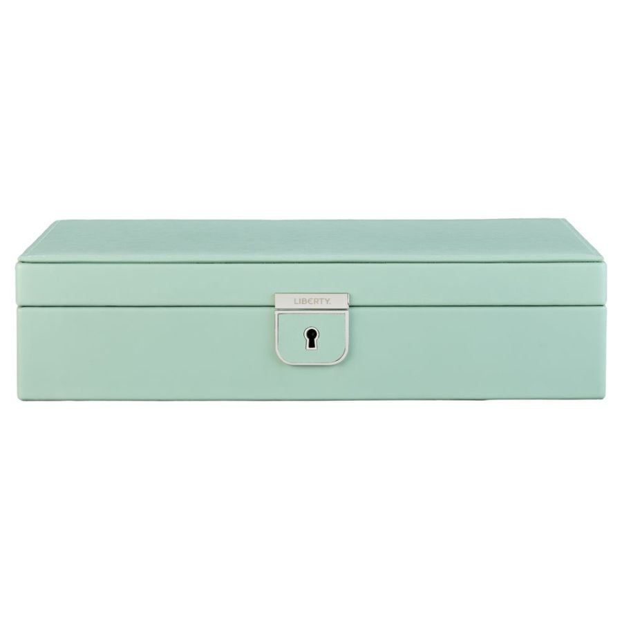 WOLF X LIBERTY Julia Interior Print Medium Jewelry Box - Sage Green
