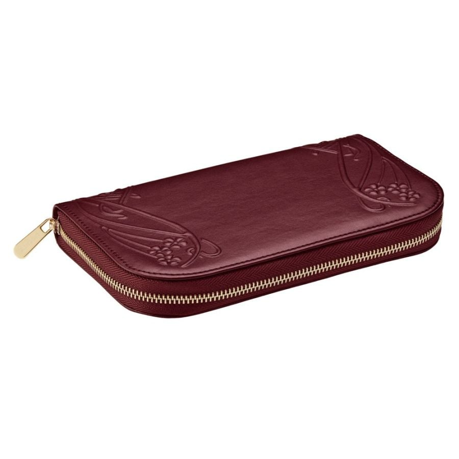 WOLF X LIBERTY Ianthe Travel Jewelry Portfolio - Burgundy