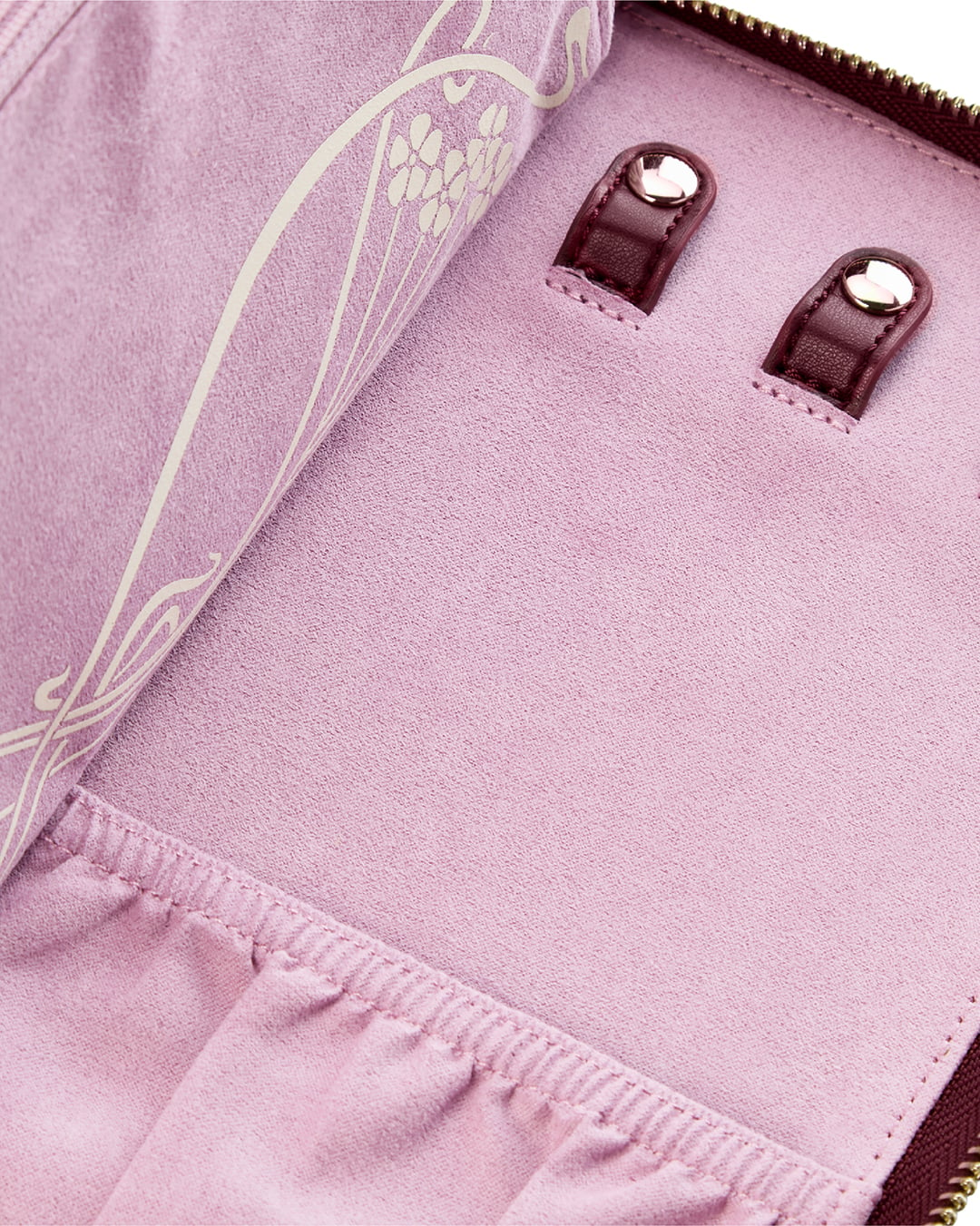WOLF X LIBERTY Ianthe Travel Jewelry Portfolio - Burgundy