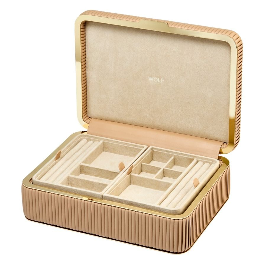 WOLF Bella Medium Jewellery Box l Mocha
