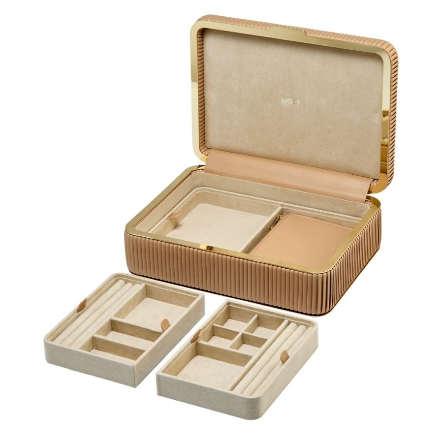WOLF Bella Medium Jewellery Box l Mocha