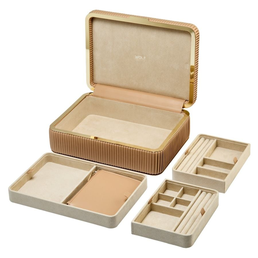 WOLF Bella Medium Jewellery Box l Mocha