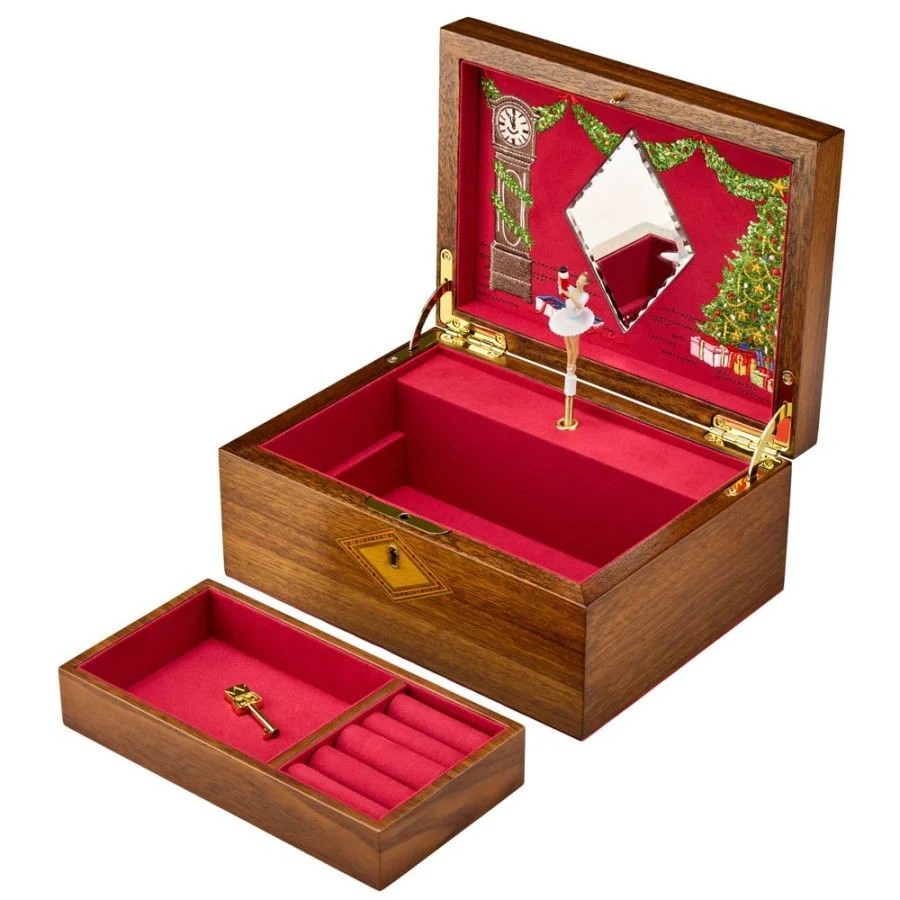 WOLF Nutcracker Ballet Musical Jewelry Box